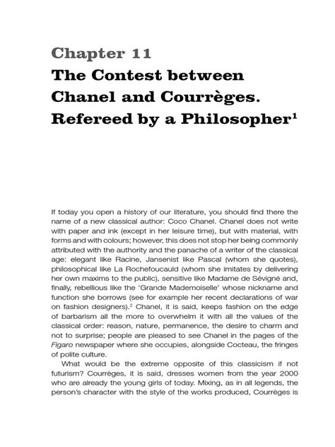 chanel y barthes|Chapter 11 The Contest between Chanel and Courrèges..